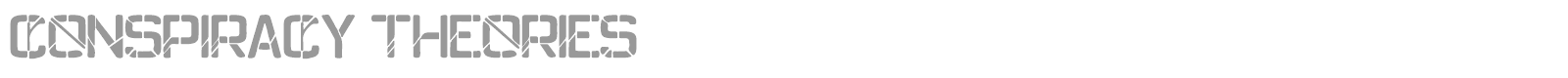 Conspiracy Theories font preview